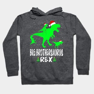 Big Brother T Rex Matching Family Christmas Dinosau Hoodie